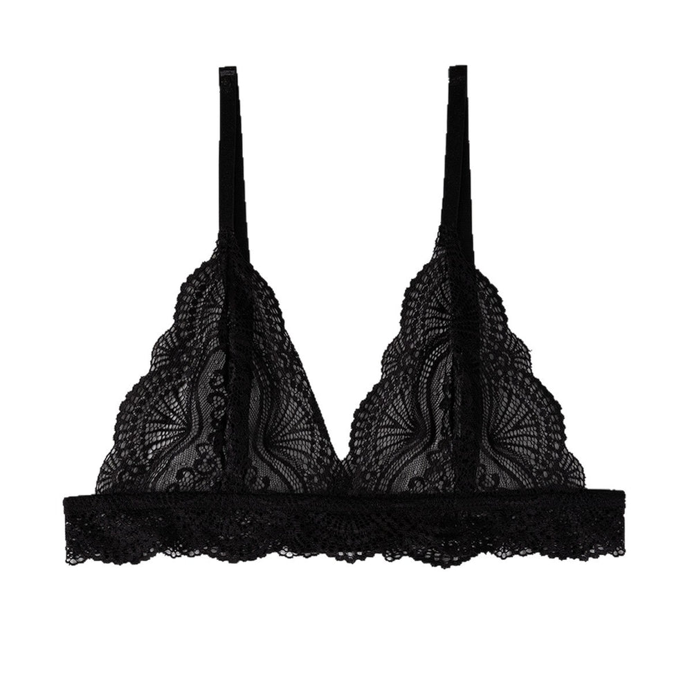 Fashionexport triangle cup french thin strap sexyintimates women's new pure desire lace lace breathable back bra