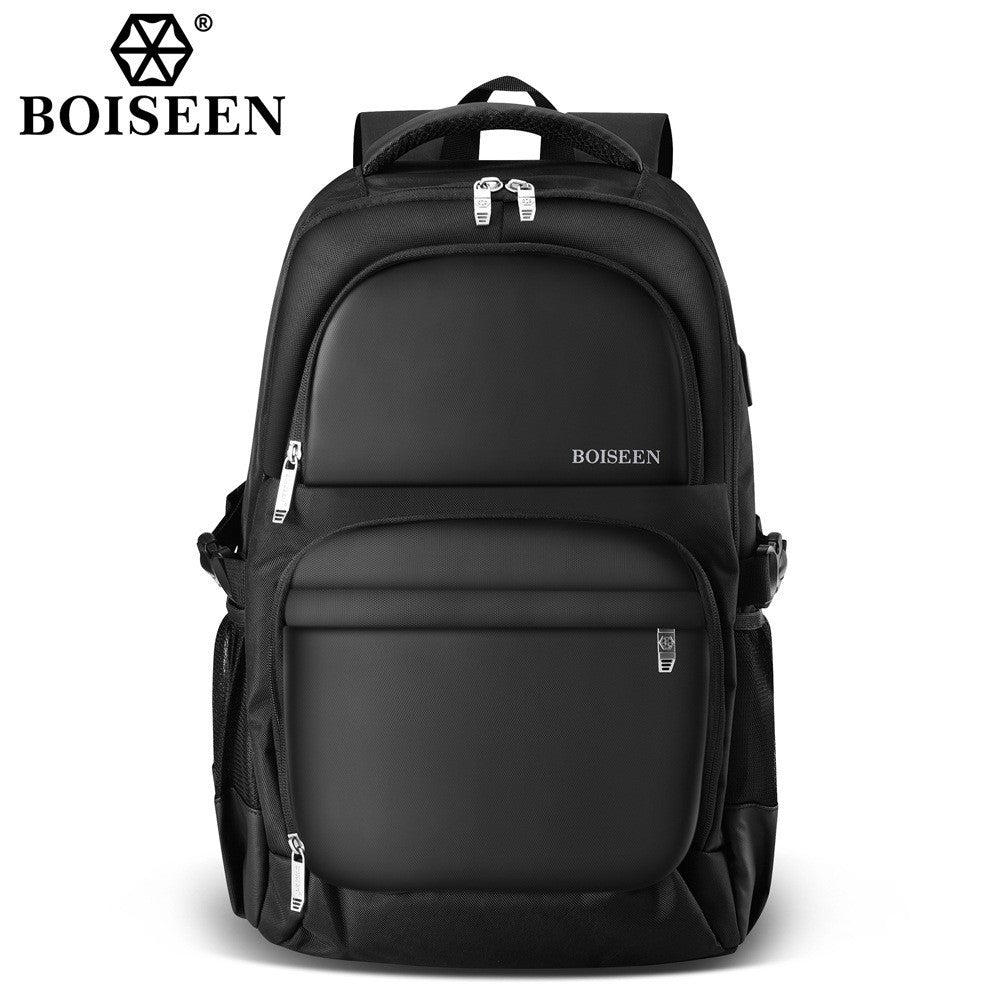 New men's business backpack Boiseen  multi-function USB interface outdoor travel men's backpack wholesale