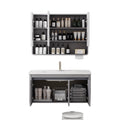 Bathroom cabinet ceramic all-in-one basin sanitary for home wash basin wash basin combination honeycomb aluminum storage j mirror