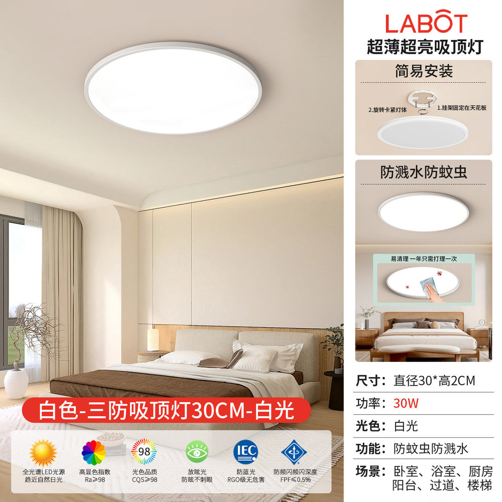 Led ceiling light - minimalist modern style for master bedroom, living room, hallway, kitchen, balcony - eye protection main lighting
