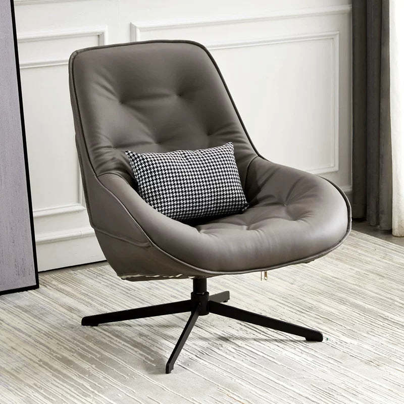 Luxury scandinavian swivel chair - perfect for balconies, living rooms, bedrooms, gaming, indoor & outdoor relaxation - lazy sofa with rotating reclining function