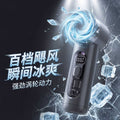 2026 new cross-border high-speed mini fan, 100-speed digital display, usb turbine desktop portable ice cooling silent fan