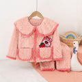 Girls' flannel pajamas - autumn/winter  collection: coral fleece winter warm kids' loungewear (fleece-lined)
