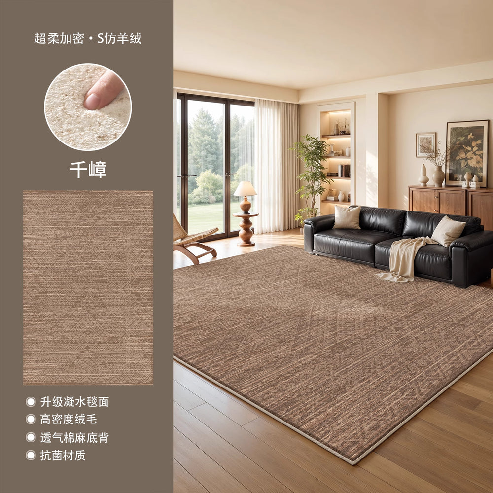 Carpet living room bedroom new arrival no-wash waterproof wipeable warm layout large area full floor medieval style soundproof floor mat