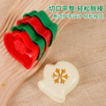 Christmas glove shaped rice ball mold - fun diy holiday party snowflake baking cookie cutter - cross-border