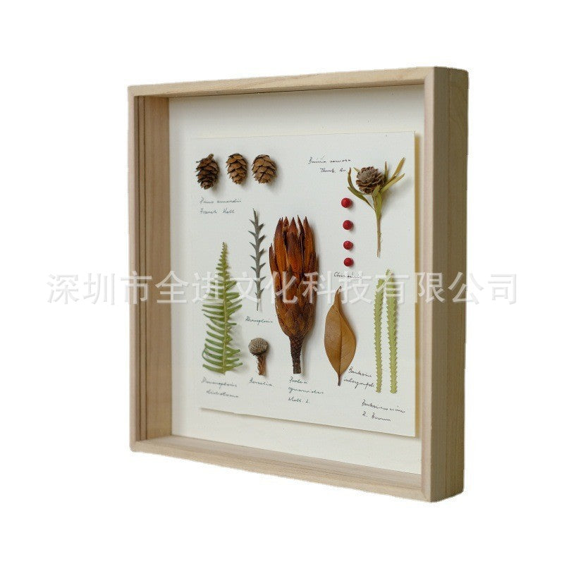 Dried Flowers Eternal Flowers Photo Frame Gifts Plant Specimens Insects Butterflies Animals Decorative Hanging Ornaments Glass Box Ideas