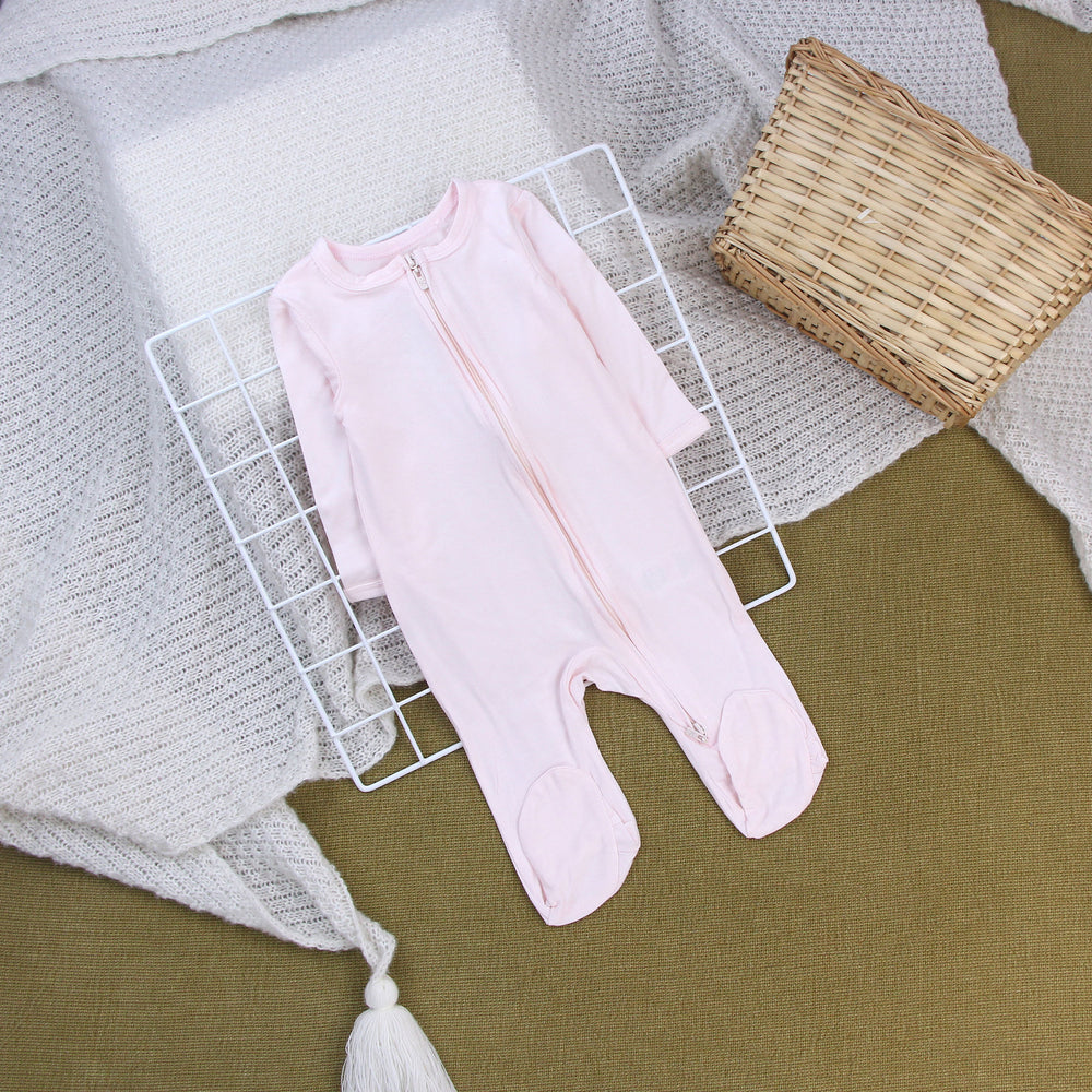Baby romper footed long sleeve bodysuit - newborn sleepwear (class a)