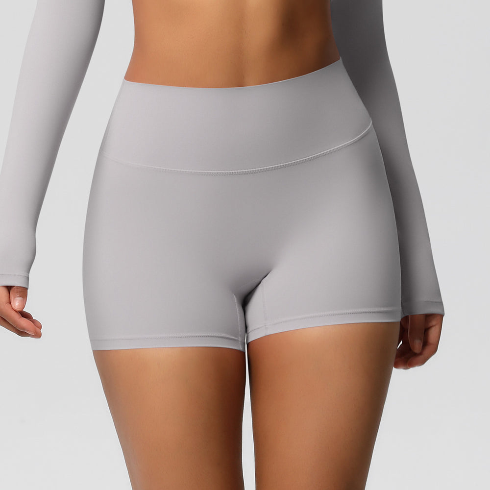 Ready-to-ship cross-border double-sided brushed, form-fitting, breathable solid color training yoga set, eight-piece athletic running fitness outfit for women
