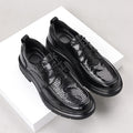 Genuine leather men's dress shoes - new arrival, bestseller. business casual, lace-up style, versatile, perfect for groom and wedding