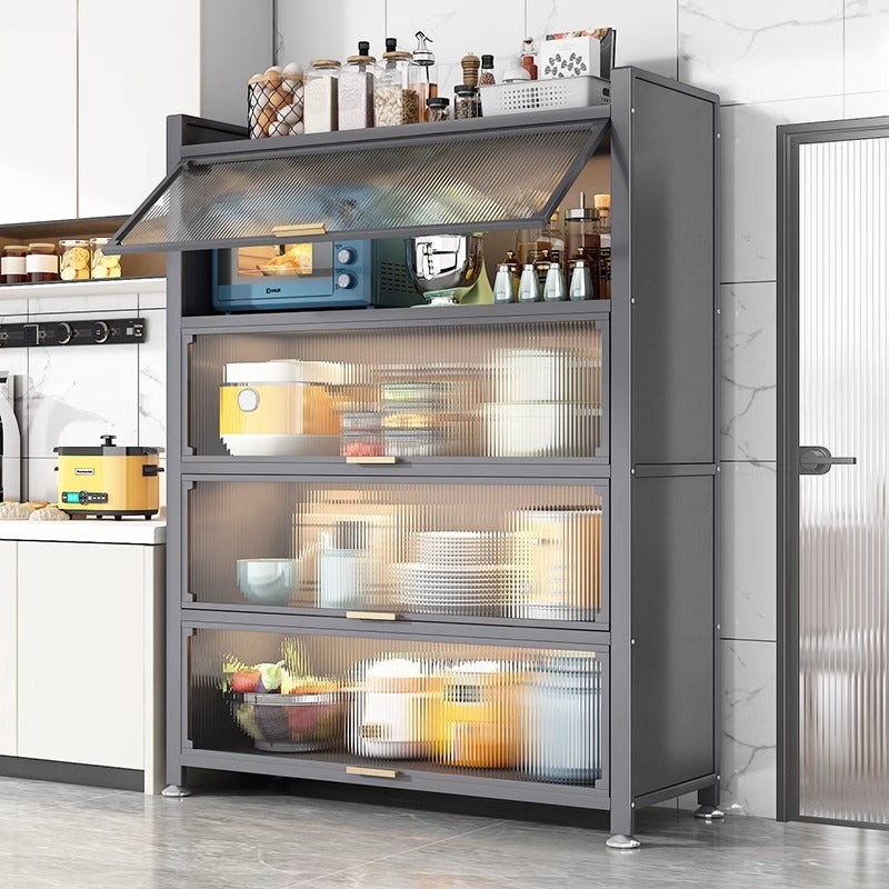 Kitchen storage rack multi-function microwave oven storage cabinet floor-standing multi-layer storage cabinet cupboard pot cupboard