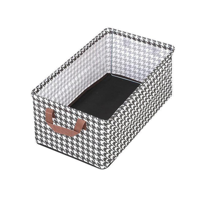 Qiandongge pants storage box household wardrobe clothes steel frame storage box foldable fabric cloakroom storage basket