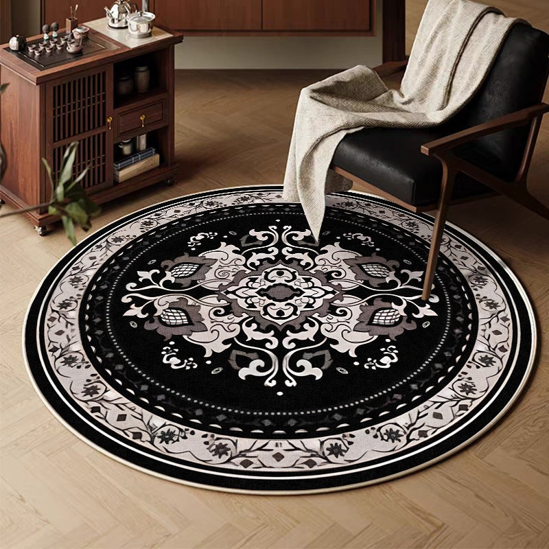 retro round for home living room sofa coffee table carpet imitation cashmere hanging basket foot mat persian bedroom bedside blanket