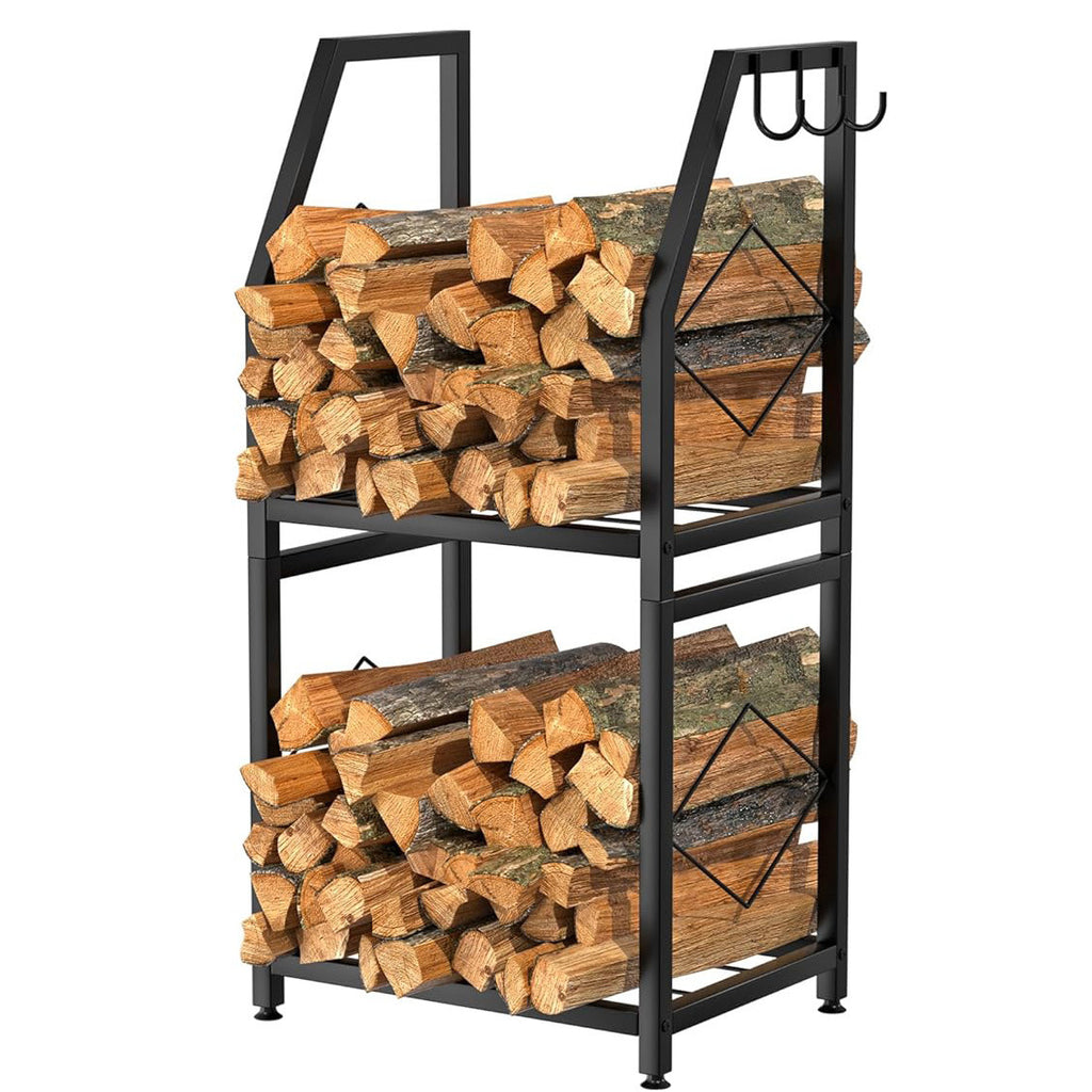 Source Factory Firewood Rack Fireplace Tools Firewood Stacking Storage Rack Finishing and Placing Storage Rack