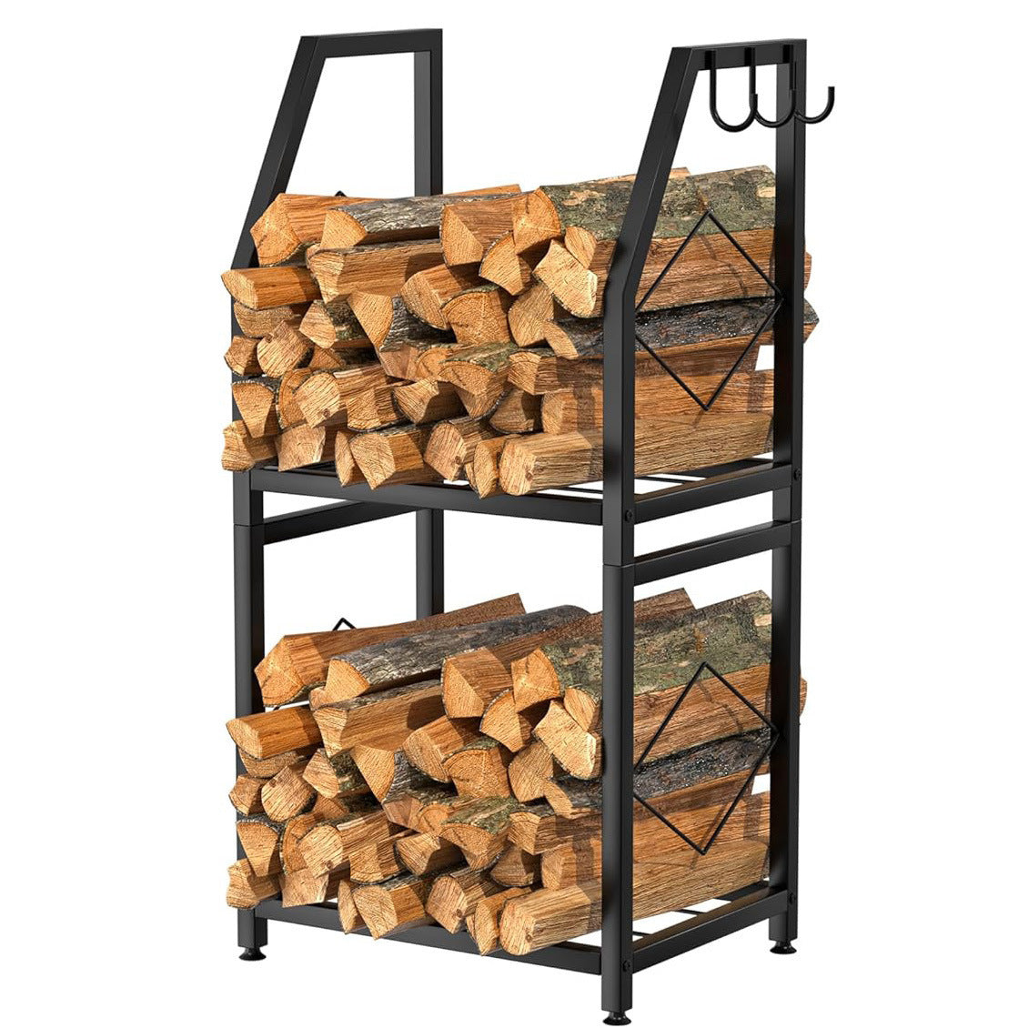 Source Factory Firewood Rack Fireplace Tools Firewood Stacking Storage Rack Finishing and Placing Storage Rack