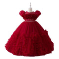 export girls' dresses: high-end new flower girl wedding dresses, tulle tutu skirts, little girl runway outfits - in stock