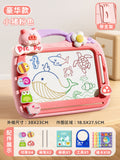 Large piggy pink [18 mold cards + 4 theme stamps + 2 pens + 1 sketchbook + 1 tool] with stand