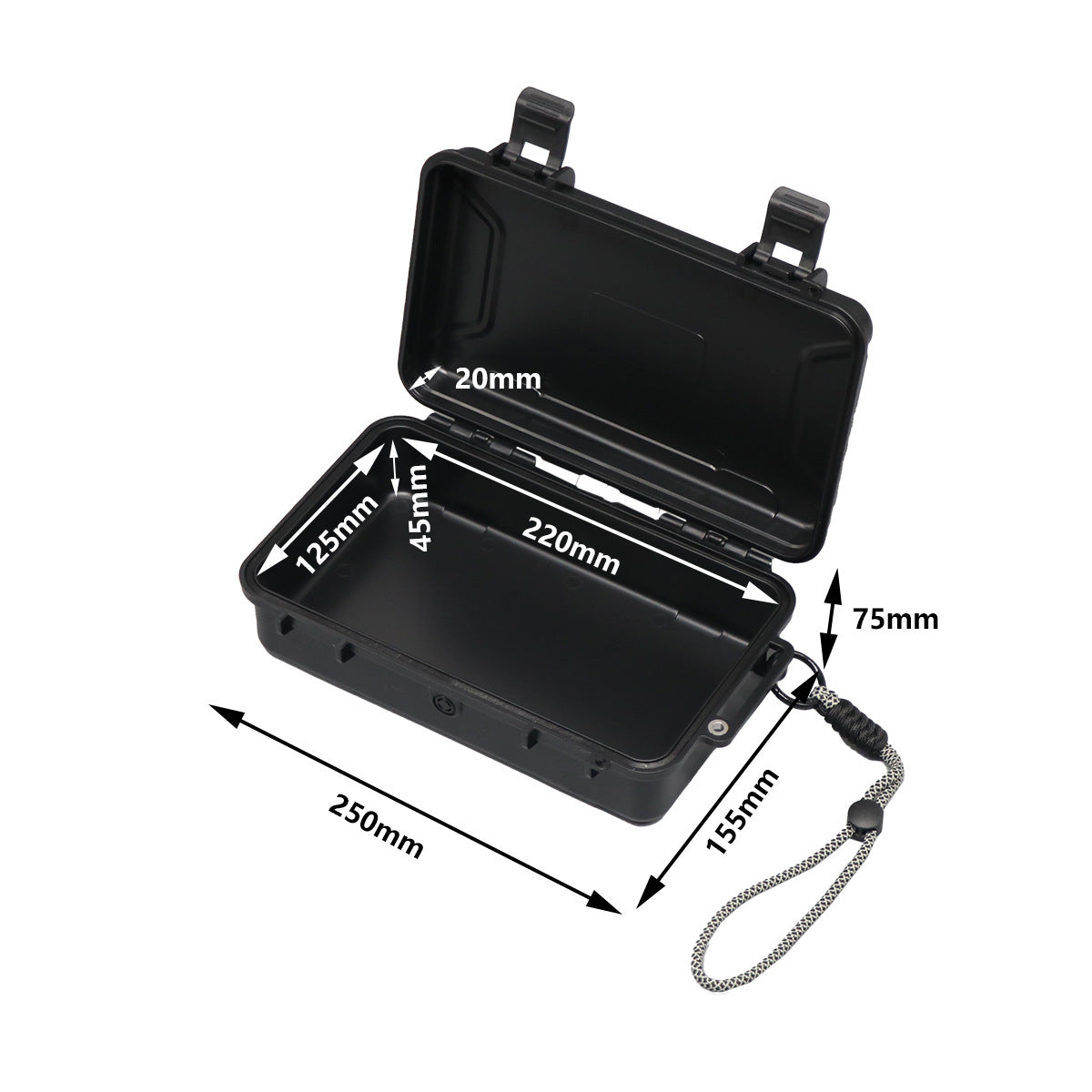 Outdoor small equipment Mini storage box Portable box Camera protective box IP67 waterproof storage box Internal mold can be determined