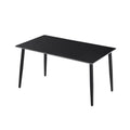 Black frame-matte pure black straight edge