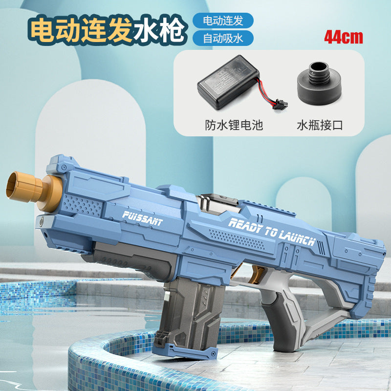 automatic water-absorbing electric water gun high-pressure strong continuous spray water kids toys boys popular water fight