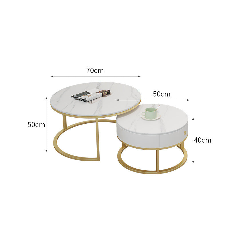 Small apartment living room double sofa, minimalist three-seater straight-row sofa for reception areas and office break rooms, including table and chairs