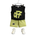 Boys' sleeveless summer outfit set -  new arrival - stylish boys' activewear for toddlers and young children - wholesale summer clothing