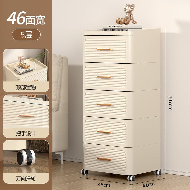 Drawer storage cabinet chest of drawers installation-free for home living room storage cabinet toy snack storage bedroom bedside table