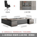 2.4m boss table + chair + 2.8m cabinet (free shipping)