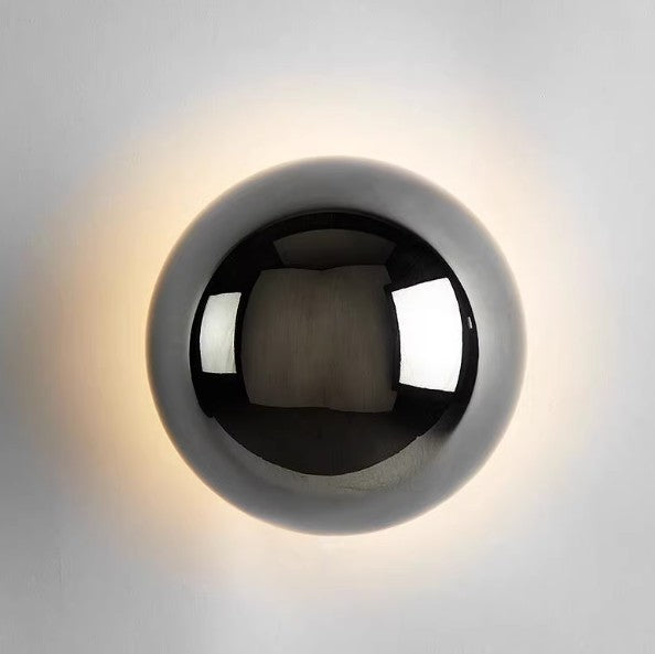 Bedroom modern wall lamp round background wall corridor eclipse bedside lamp scandinavian decoration aisle living room casual
