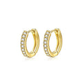 new arrival jewelry fashion exquisite zircon earrings small round ball normcore earrings cable stitch twisted circle earrings