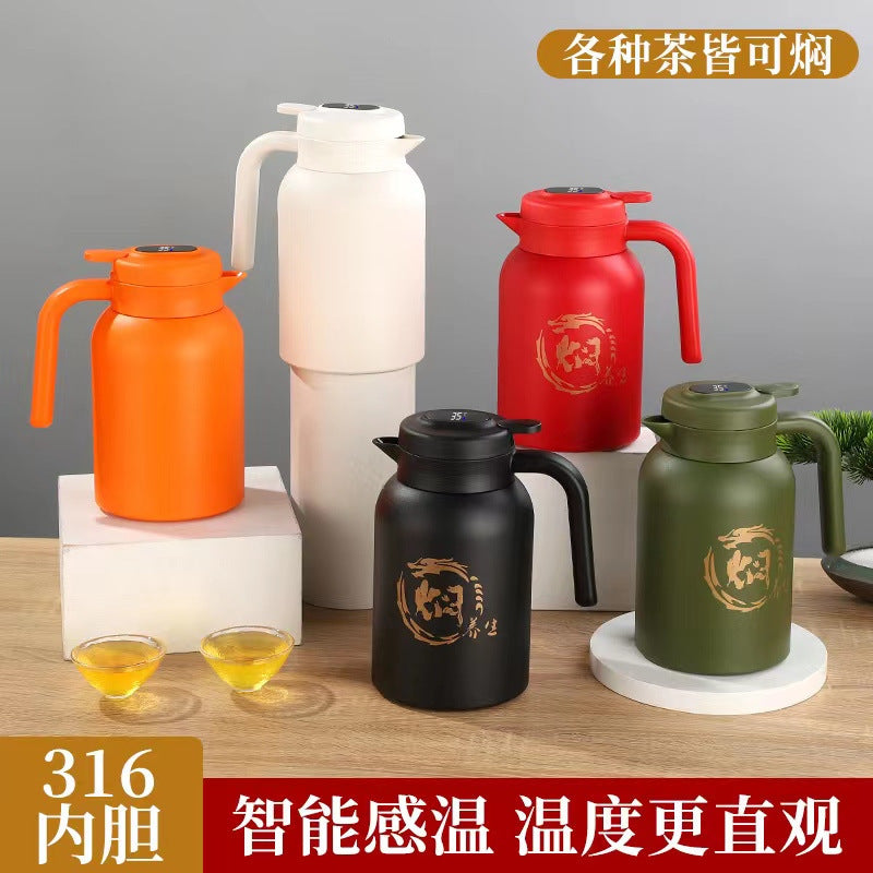 316 stainless steel tea infuser kettle - large capacity, perfect for home brewing, tea separation, and hot water dispensing - ideal business gift