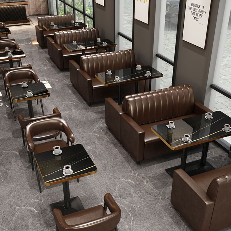 Coffee shop bar lounge table and chair set, pub, western restaurant, bbq, bubble tea shop sofa, retro casual dining booth
