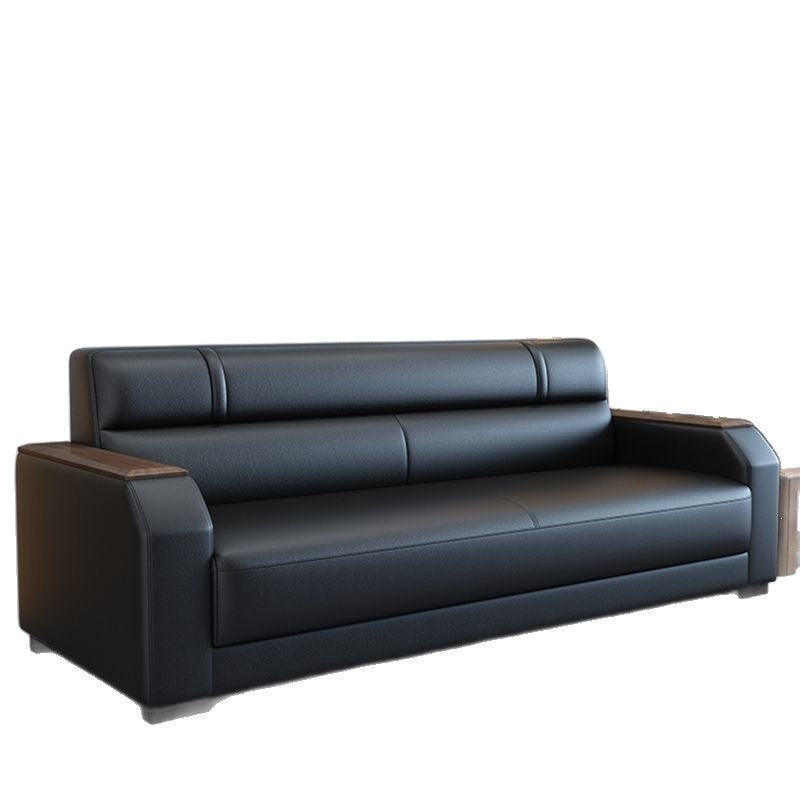 Office sofa living room reception modern casual reception sofa three-seater coffee table combination suit office sofa