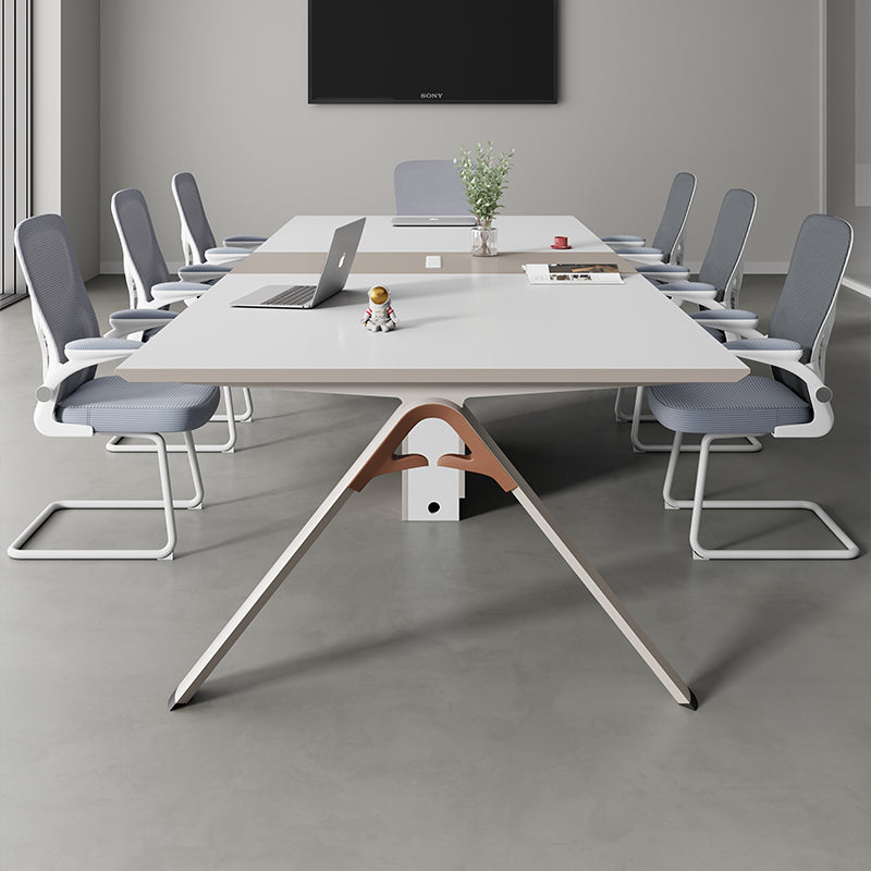 Office conference table long table minimalist modern conference room table and chair set small meeting table reception negotiation counter table