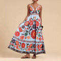 fashion amazon 2026 summer new arrival ethnic style fashionsexy silm printing suspender dress