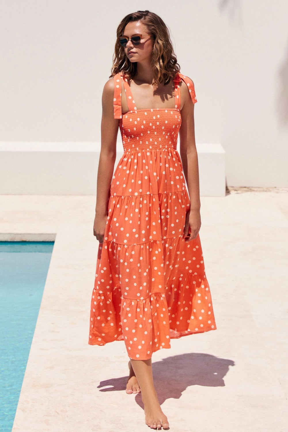 cross-border fashion summer women's  commuter sleeveless spicy girl print long slip dress