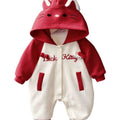 Autumnew arrival baby stylecute baby clothes autumautumn clothes one-piece hooded outing clothes super cute crawling clothes