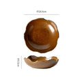 Japanese retro ceramic bowl for home stoneware stylish fruit salad dessert bowl good-looking kiln creative tableware