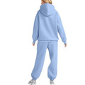 european and american export autumn/winter new  women's two-piece casual hoodie tracksuit pants set