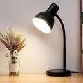 Plug-in eye-care desk lamp for study, reading, universal flexible gooseneck, anti-blue light, adjustable brightness. wholesale available from one piece