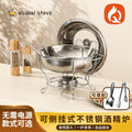 Thickened buffet stove cross-border hot-selling stainless steel round insulation stove restaurant commercial heated buffet stove
