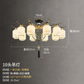 New chinoiserie chandelier living room lamp chinese style zen restaurant hotel booth room lamp for home downward chinoiserie lamps
