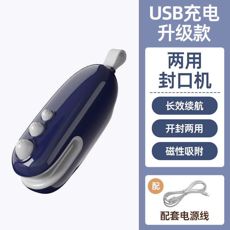 Little monster sealer snack sealing machine mini sealing machine hand press plastic sealing machine plastic bag sealing handy gadget