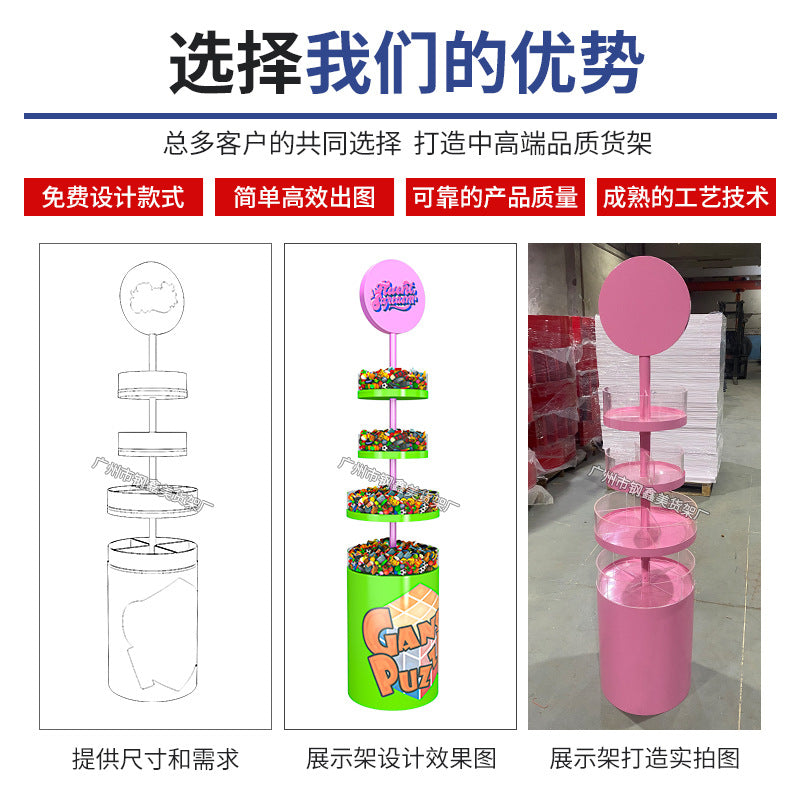 Customized shelves, toys, blind boxes, metal holes, plates, hooks, display racks, shopping malls, supermarkets, product display racks