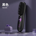 New cross-border lcd wireless hair straightening comb, rechargeable ceramic electronic comb, mini hair straightener, portable and gentle on hair