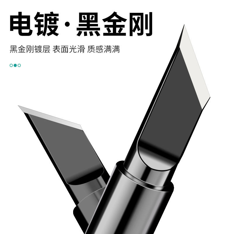 Baolian soldering iron head lead-free electric welding head Internal heating type 936 soldering iron nozzle Horseshoe tip curved nozzle knife head Luo iron head 1 pack