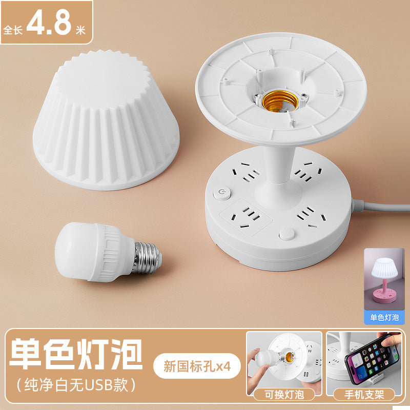 Integrated desk lamp & nightstand light - led bedside lamp for study, bedroom, baby feeding, eye protection, and sleep