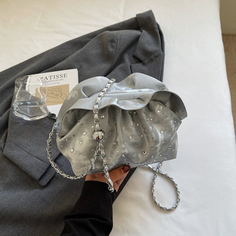 Cross-border premium texture portable bucket bag 2025 summer new niche shoulder bag trendy fashion commuter messenger bag