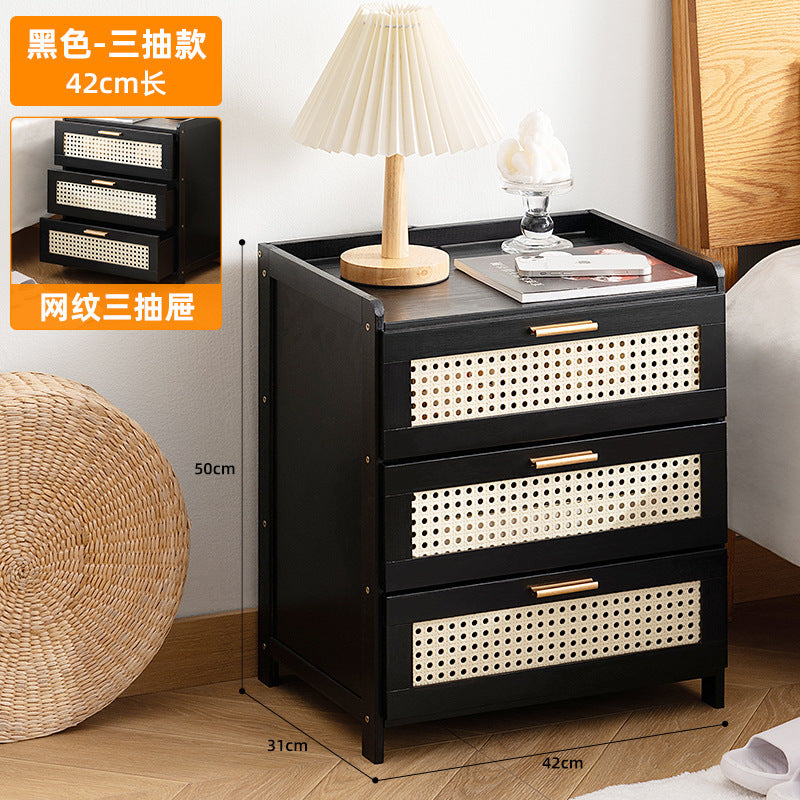 Bedroom bedside table accessible luxury small for home ultra-narrow bedside cabinet bedside storage cabinet modern casual side cabinet