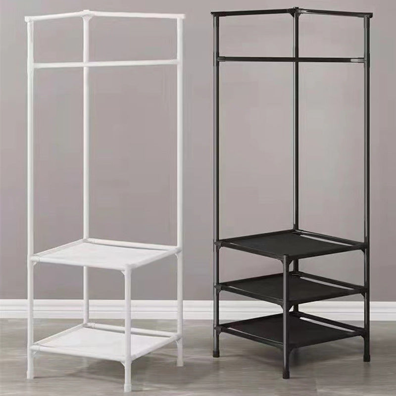 Corner simple coat rack floor bedroom bedside storage rack corner storage rack modern casual clothes rack