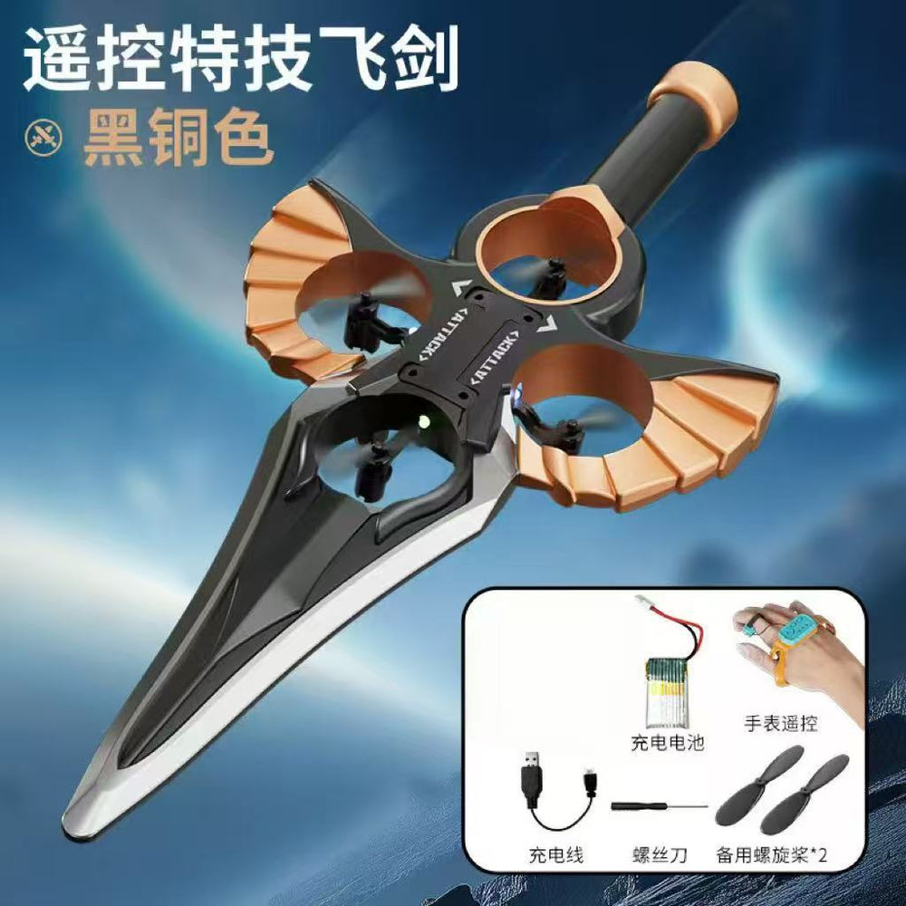 Somatosensory sword flying remote control flying sword hand control sword toy kids flying sword drone new sensor male